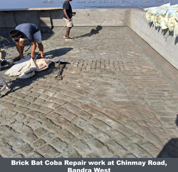Brick Bat Coba Repair_Chinmay Road_Bandra West_12