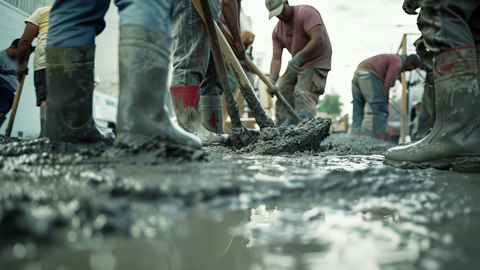 RMC in Madikeri construction site with PRC Cement